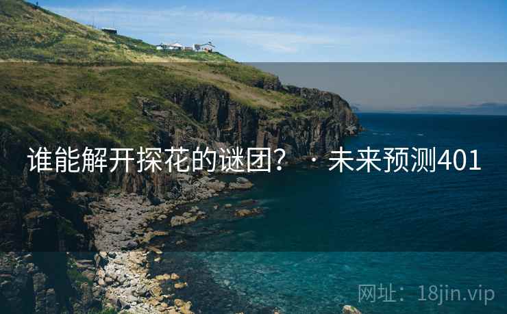 谁能解开探花的谜团? · 未来预测401 谁能解开探花的谜团? · 未来预测401