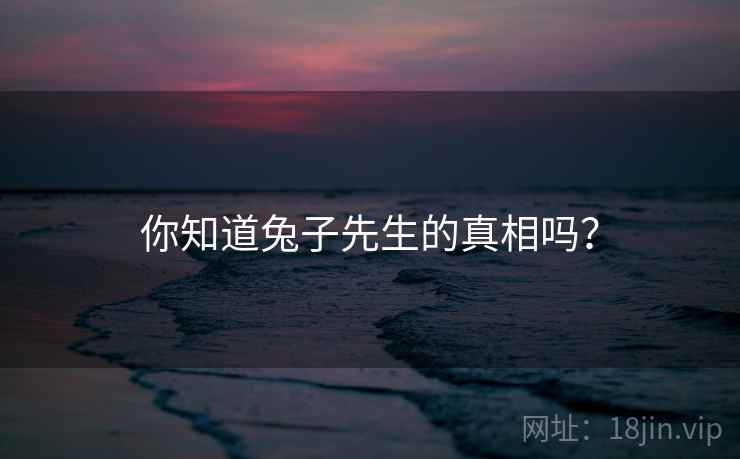 你知道兔子先生的真相吗? 你知道兔子先生的真相吗?
