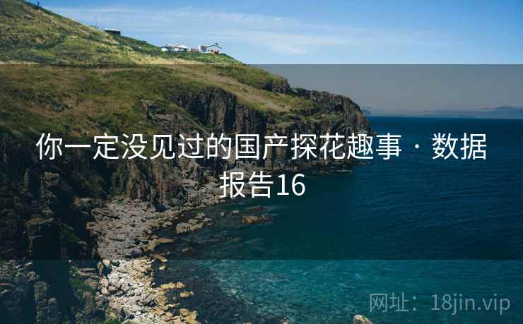 你一定没见过的国产探花趣事 · 数据报告16 你一定没见过的国产探花趣事 · 数据报告16