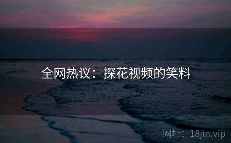 全网热议:探花视频的笑料