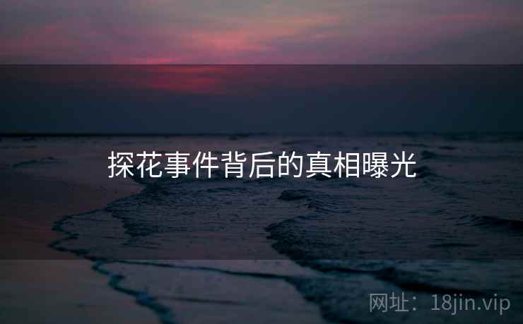 探花事件背后的真相曝光 探花事件背后的真相曝光